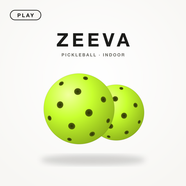 ZEEVA PLAY Pickleball Indoor